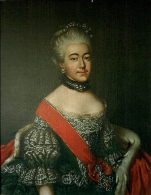 Portrait de Luise von Schleswig-Holstein-Sonderburg-Plön (1748 - 1769)