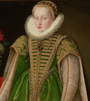Portrait de Maria Christina von Habsburg (1574 - 1621)