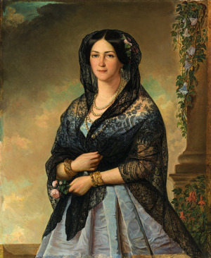 Portrait de Eva Stjernvall (1808 - 1902)