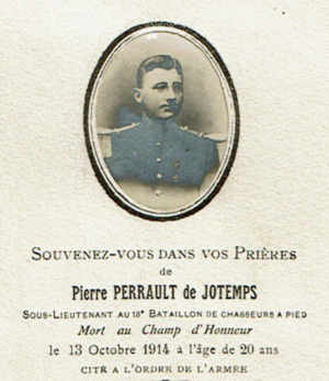 Portrait de Pierre Perrault de Jotemps (1894 - 1914)
