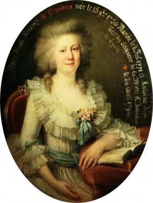 Portrait de Marie Nicole Perreney de Grosbois (1750 - 1794)