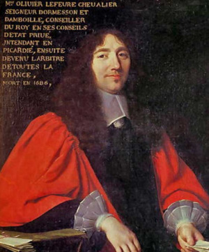 Portrait de Olivier Lefèvre d'Ormesson (1616 - 1686)