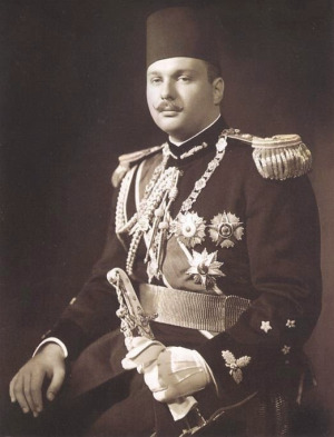 Portrait de Farouk d'Égypte (1920 - 1965)