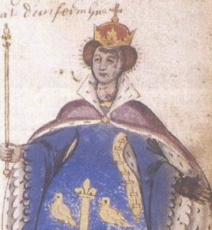 Portrait de Saint Margaret of Scotland (1045 - 1093)