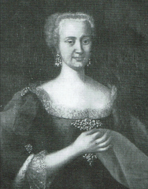 Portrait de Juliane Sophie zu Hohenlohe-Waldenburg-Schillingsfürst (1705 - 1758)
