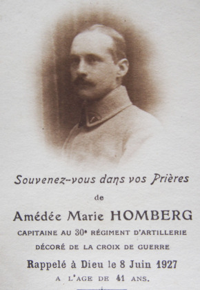 Portrait de Amédée Marie Homberg (1885 - 1927)