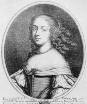 Portrait de Élisabeth de Bourbon-Vendôme (1614 - 1664)