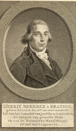 Portrait de Gerrit Nober Brender à Brandis (1751 - 1802)