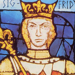 Portrait de Sigefroid Ier de Luxembourg ( - 998)