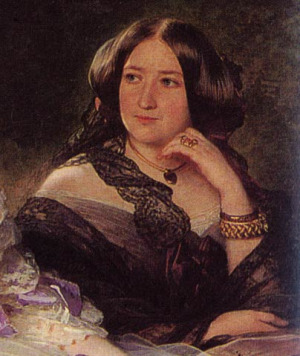 Portrait de Pauline van der Linden d'Hooghvorst (1814 - 1867)