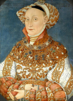 Portrait de Jadwiga Jagiellonka (1513 - 1573)