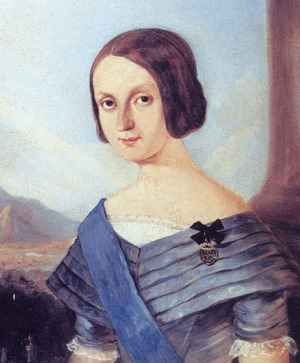 Portrait de Teresa Cristina di Borbone delle Due Sicilie (1822 - 1889)