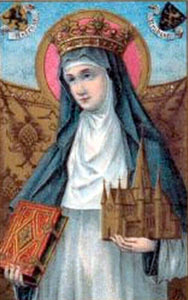Portrait de Sainte Begga (ca 620 - 693)
