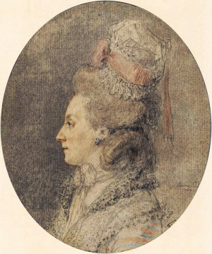 Portrait de Fortunata Maria d'Este (1731 - 1803)