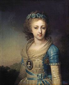 Portrait de Elena Pavlovna Romanov-Holstein-Gottorp (1784 - 1803)