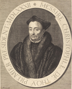 Portrait de Christophe de Thou (1508 - 1582)