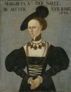 Portrait de Margarethe von der Sahla (1522 - 1566)