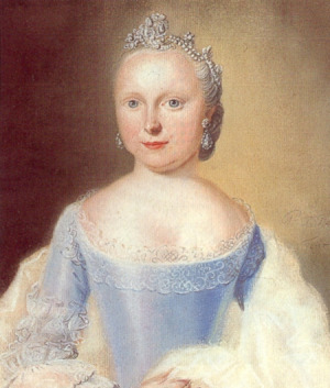Portrait de Caroline van Oranje-Nassau (1743 - 1787)