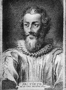 Portrait de François Viète (1540 - 1603)