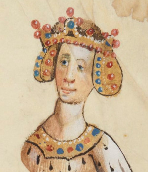 Portrait de Marie de Hainaut ( - 1354)
