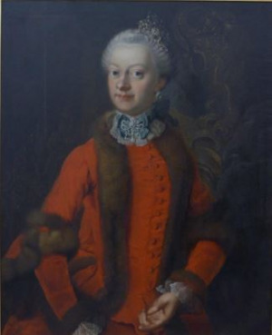 Portrait de Ernestine von Sachsen-Weimar-Eisenach (1740 - 1786)