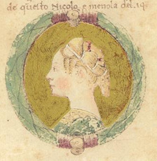 Portrait de Parisina Malatesta (1404 - 1425)