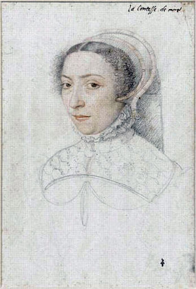 Portrait de Françoise Hélie de Pompadour (1531 - 1593)