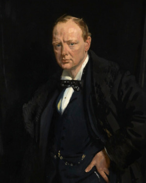 Portrait de Winston Churchill (1874 - 1965)