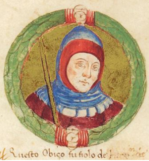 Portrait de Obizzo d'Este (1247 - 1293)