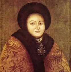 Portrait de Evdokia Lopoukhina (1672 - 1731)