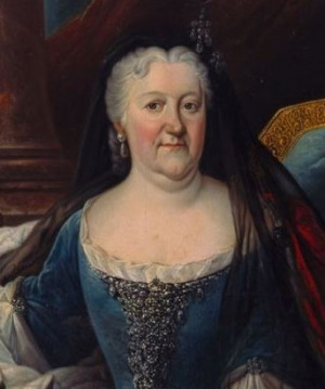 Portrait de Christine Luise zu Oettingen-Oettingen (1671 - 1747)