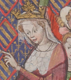 Portrait de Jeanne la Boiteuse ( - 1349)