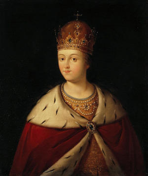 Portrait of Sophia Romanov (1657 - 1704)