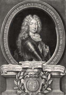 Portrait de Frédéric III Guillaume Kettler (1692 - 1711)