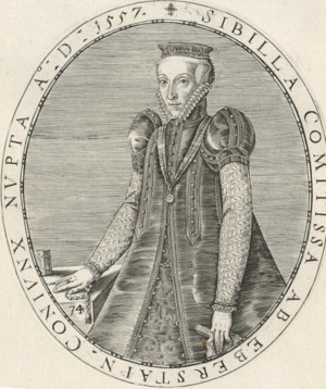 Portrait of Sibylla von Eberstein (1531 - 1589)