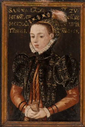 Portrait de Sabine von Württemberg (1549 - 1581)