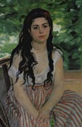 Portrait de Lise Trehot (1848 - 1922)