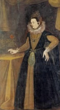 Portrait de Zsófia Illésházy (1547 - 1599)