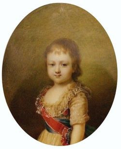 Portrait de Olga Pavlovna Romanov-Holstein-Gottorp (1792 - 1795)