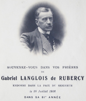 Portrait de Gabriel Langlois de Rubercy (1845 - 1926)