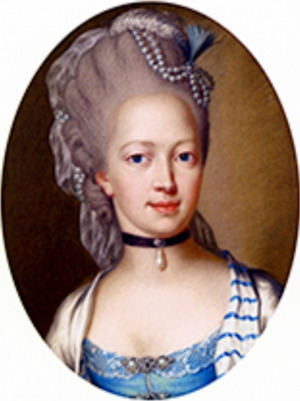 Portrait de Caroline von Oldenburg (1747 - 1820)