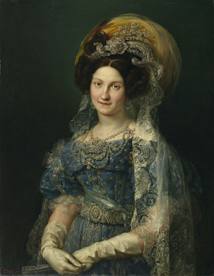 Portrait de Maria Cristina di Borbone delle Due Sicilie (1806 - 1878)