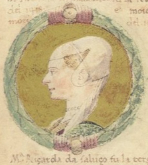 Portrait de Ricciarda di Saluzzo ( - 1474)