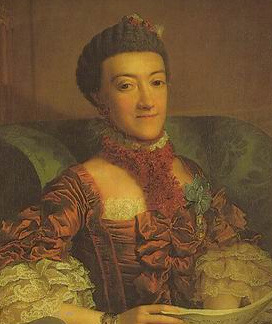 Portrait de Charlotta Sophia von Sachsen-Coburg-Saalfeld (1731 - 1810)