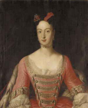 Portrait de Wilhelmine von Preußen (1709 - 1758)