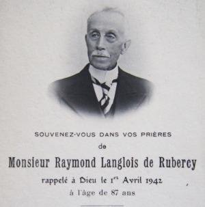 Portrait de Raymond Langlois de Rubercy (1855 - 1942)