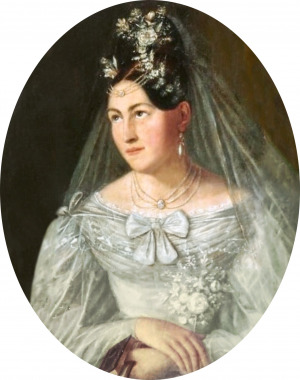 Portrait de Virginie Cabon de Kerandraon (1812 - 1868)