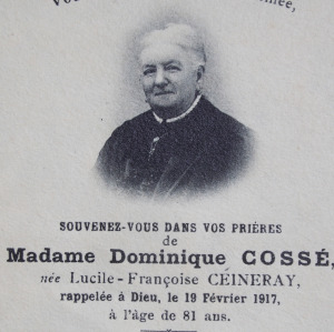 Portrait de Lucile Françoise Ceineray (1835 - 1917)
