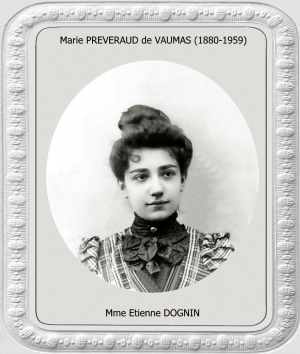 Portrait de Marie Préveraud de Vaumas (1880 - 1959)