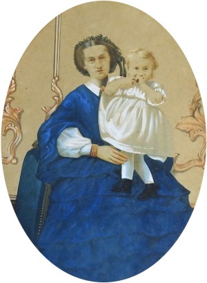 Portrait de Anne Marie Agathe de Kermarec (1837 - 1877)